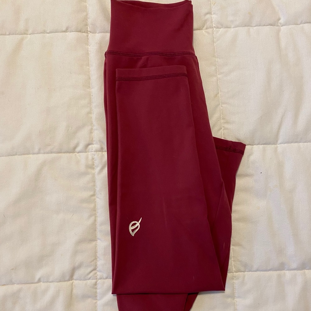 P’Tula The Alainah III Wine Leggings